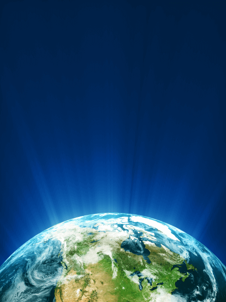 Glowing Earth