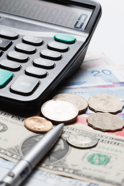 Coins and Calculator