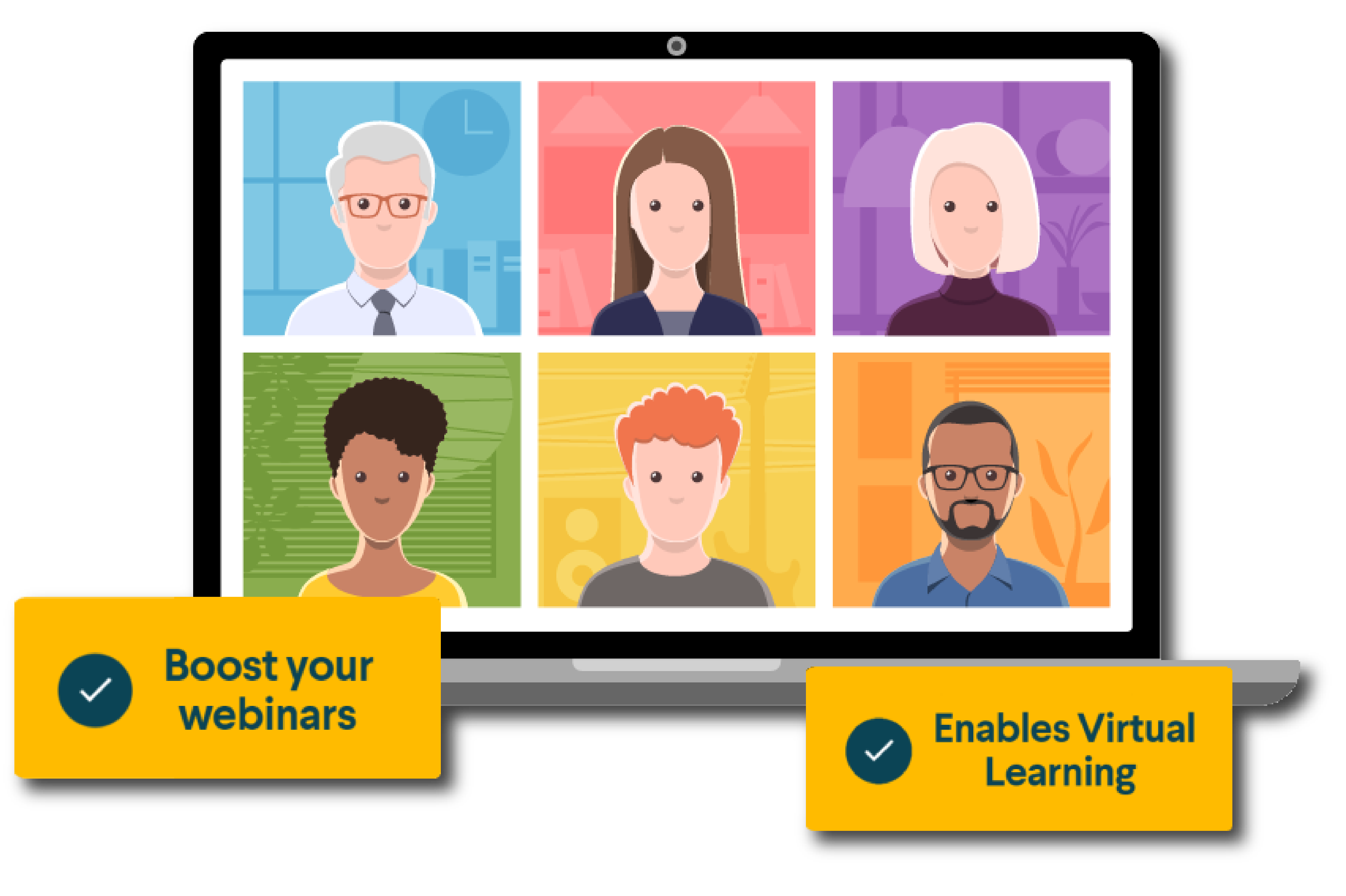 Boost your Webinars. Enables Virtual Learning