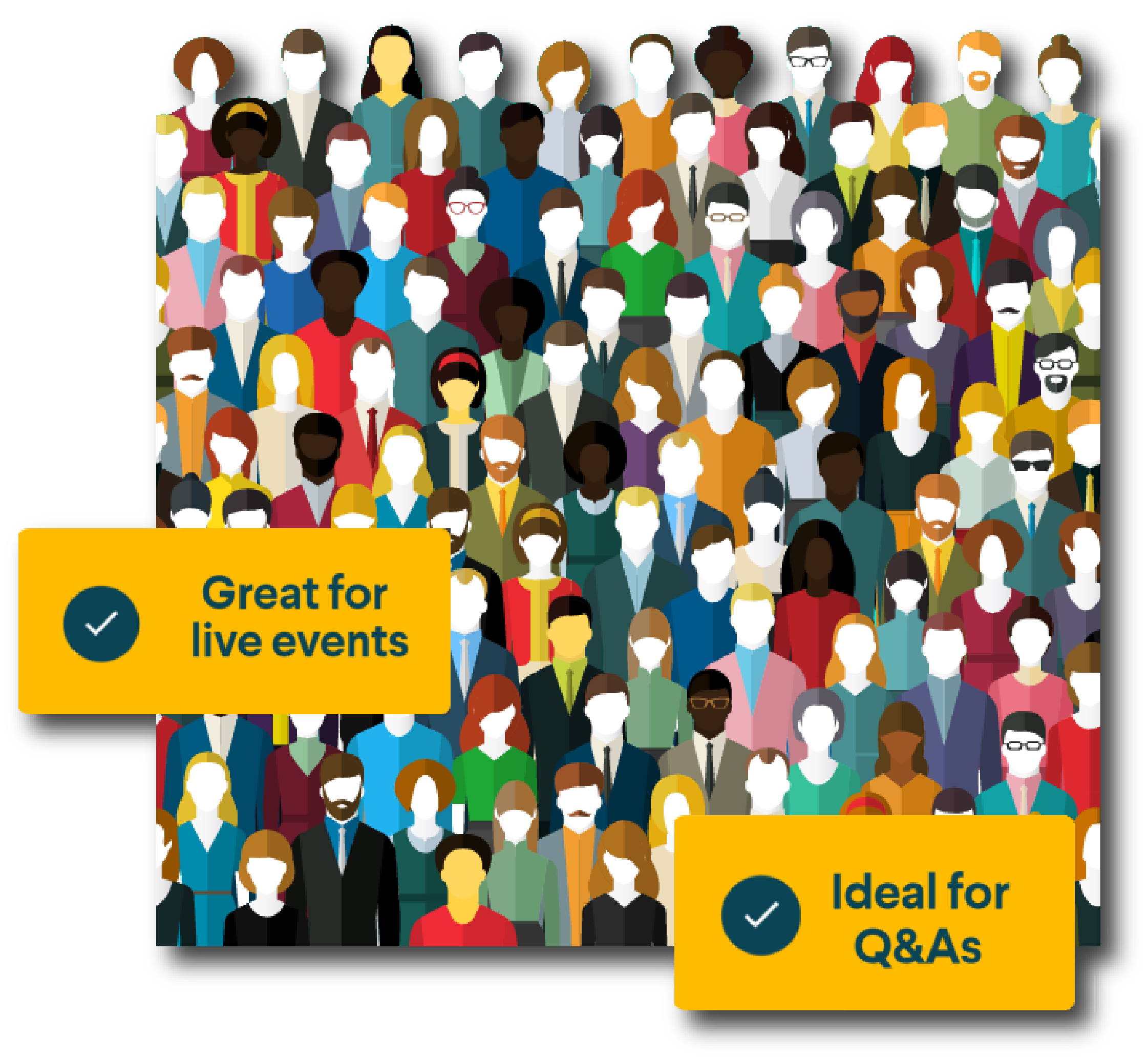 Great for Live Events. Ideal for Q&As