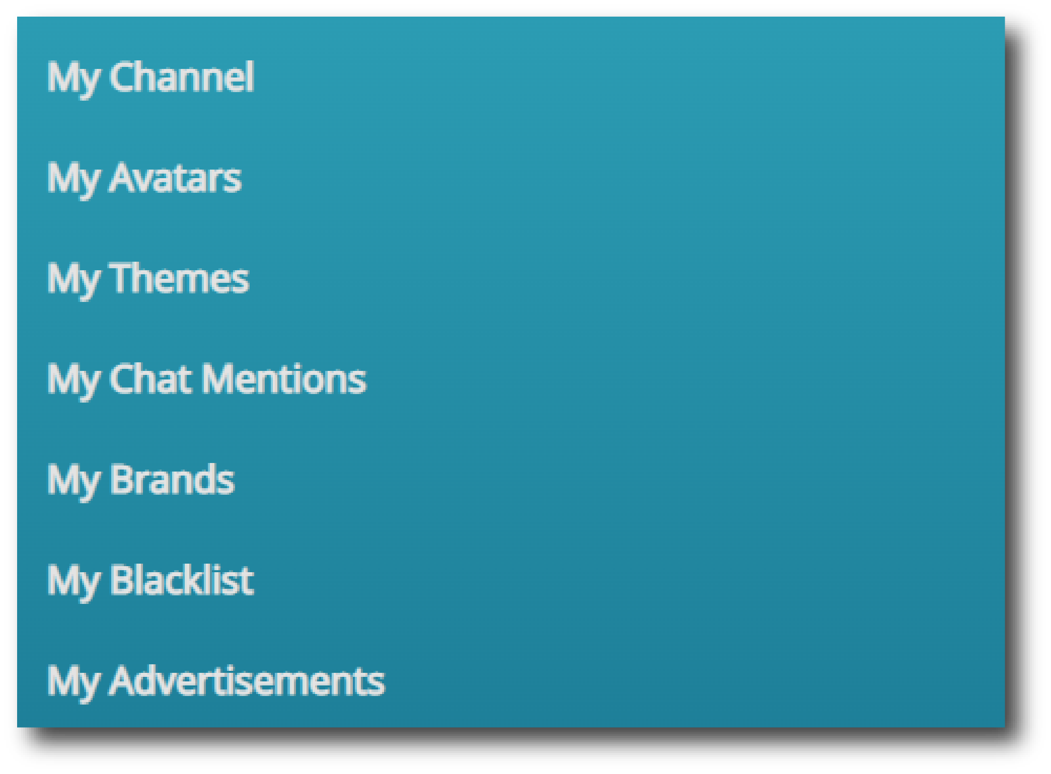 user panel